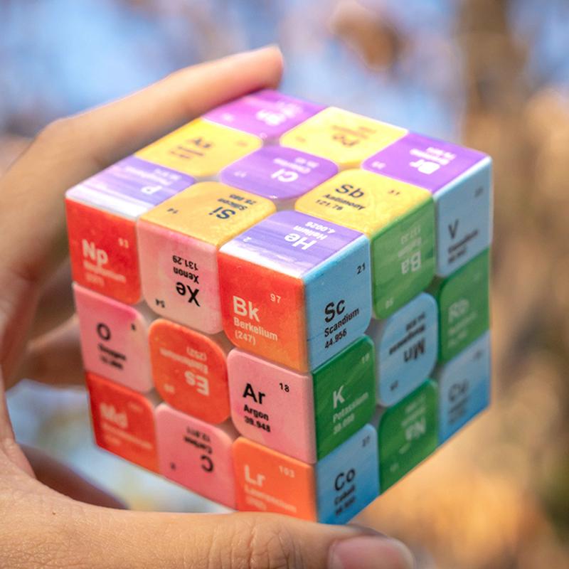 Toys Speed Educational Periodic Table 3x3 Cube Puzzle Chemical Learning Resources For Cubo Mágico Zauberwürfe Kids Boys Girls