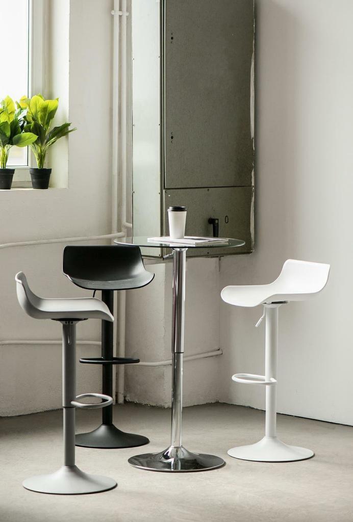 ADJUSTABLE BAR STOOL Bar One white MATT