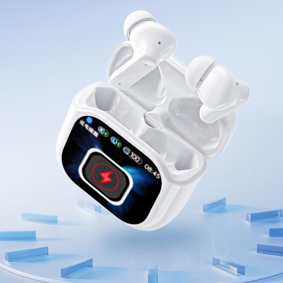 1 Pair Wireless Earphone with Smart Touch Screen Case Noise Canceling HiFi Sound Bluetooth-compatible 5.4
