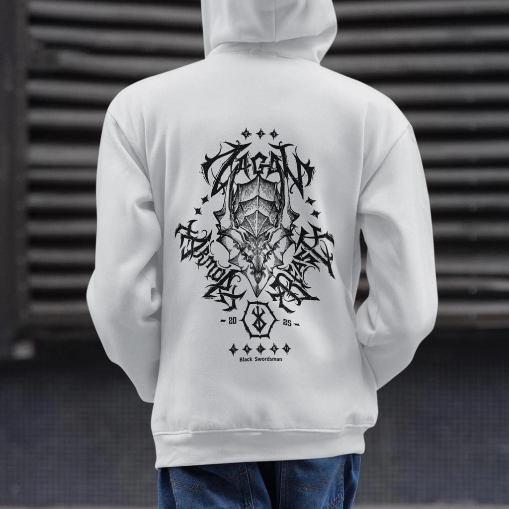 Japanese Anime Berserk Hoodie Men Women Manga Anime Graphic Fleece Warm Streetwear Y2k Oversized Autumn Winter Pullover Tracksuit Female Male Clothing