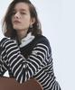 NOHANT Wire Stripe Rugby Long Sleeve T-Shirt Navy