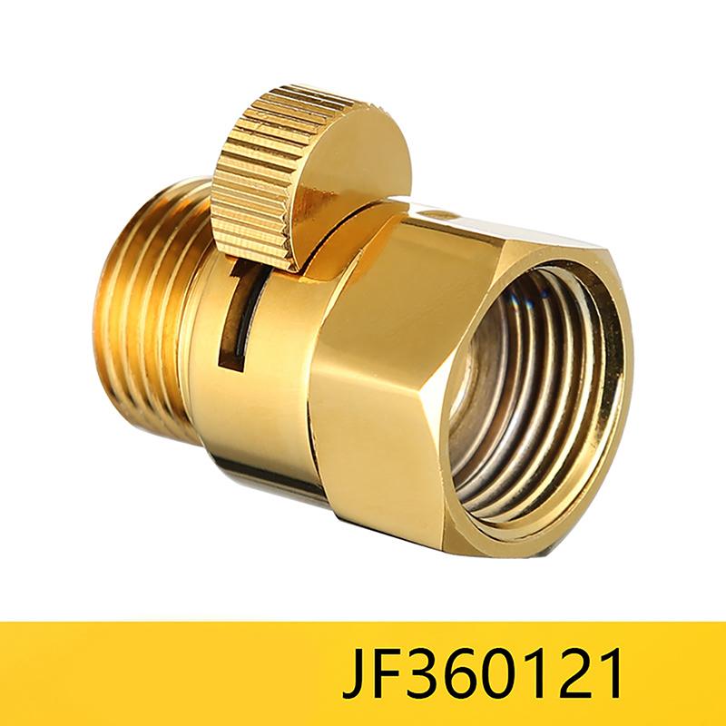 Zawór Stop Wody Prysznicowej Pełny Mosiądz G1/2" Szybka Kontrola Przepływu Zawór Odcinający Głowica Prysznicowa Oszczędzacz Wody Pistolet Natryskowy do Toalety