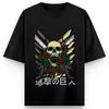 2026 New Attack On Titan Animated Shortsleeved Tshirt  Freedom Wings  Classic Summer New Style Fashion Pure Cotton Shirt