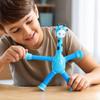 Stretchable Suction Cup Giraffe Robot Toy with Light-Up and Pull Tube, Interactive Kids Toy