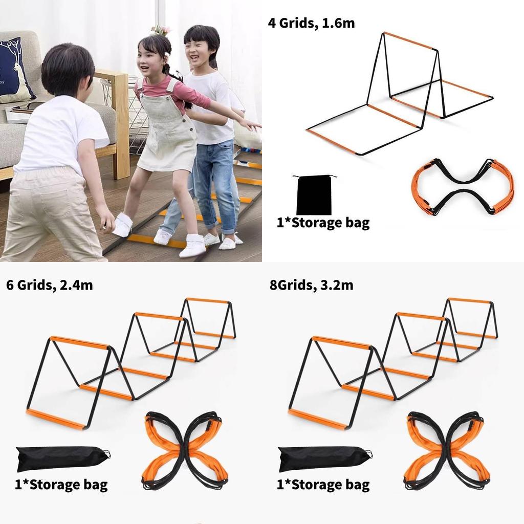 Multifunktionell Fjärils Agilitetsstege Färgglatt Hoppnät Utrustning För Barnträning