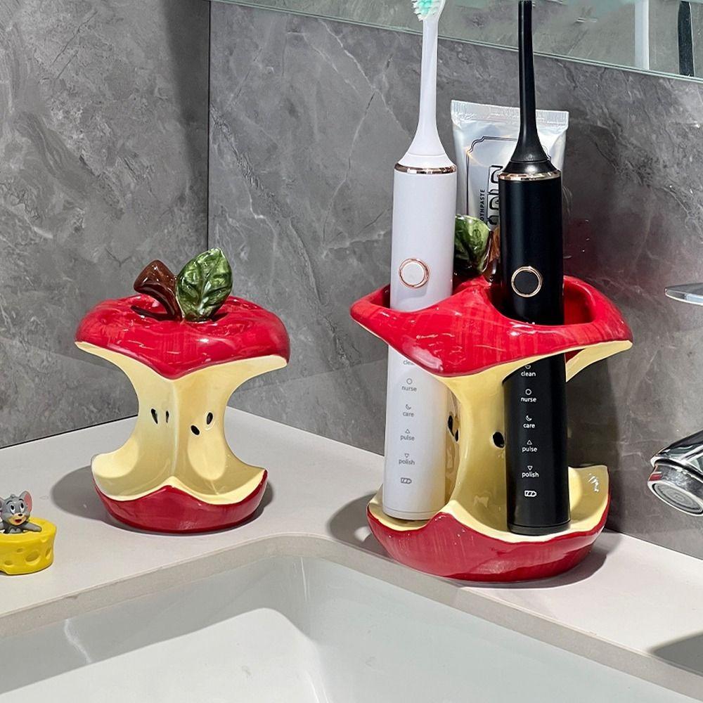 3/4 Holes Toothbrush Storage Rack Non Slip Electric Toothbrush Holder  Household Bathroom