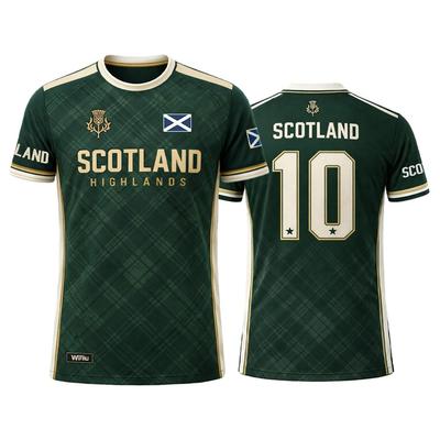 Scotland Flag Graphic T-Shirts Men's And Women's Breathable Quick-Drying Soccer Jersey Summer Outdoor Sports Casual Tops
