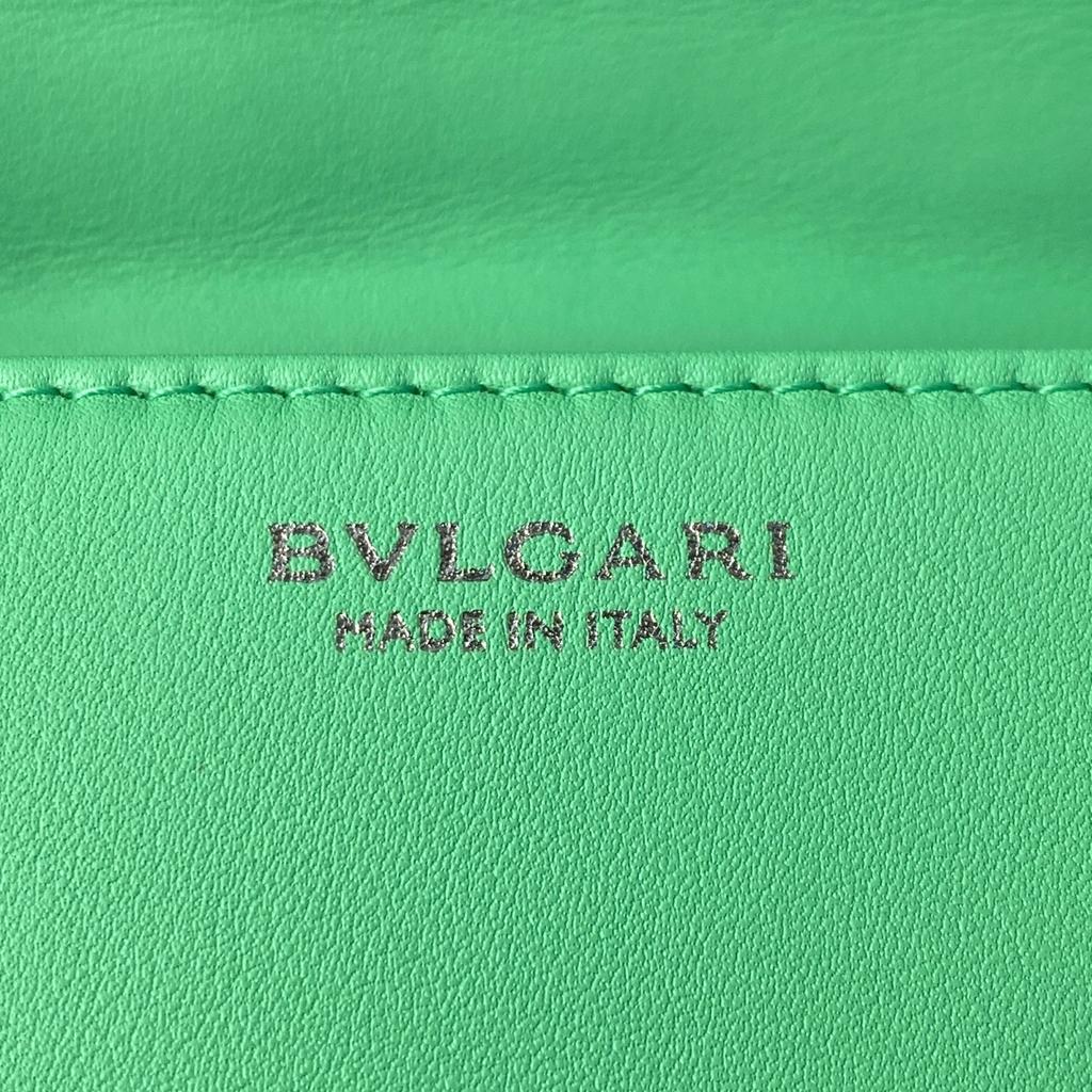Used BVLGARIShoulder Bag green leather Women