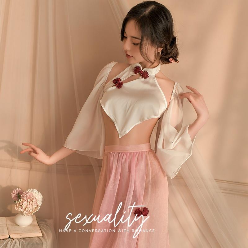 Love Clothes You Sexy Underwear Sexy Ancient Hanfu Republic of China Style Embroidered Pajamas Pure Desire Hot Uniform Temptation Suit
