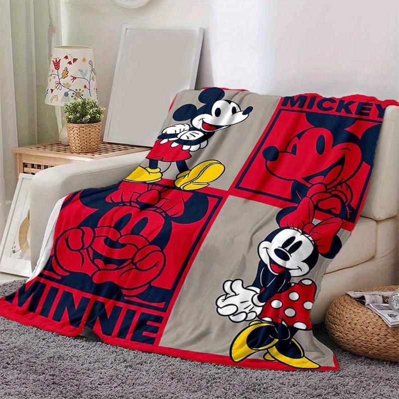 1pc MickeyPrinting Blanket - Soft, All-Season Throw for Living Room, Bedroom,Personalized Gift with Adorable Cartoon Design