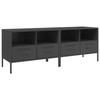 VidaXL Meubles TV 2 pcs, Armoires de Télévision avec Pieds, Supports Télé avec Rangement Salon Salle de Séjour, Noir 843043