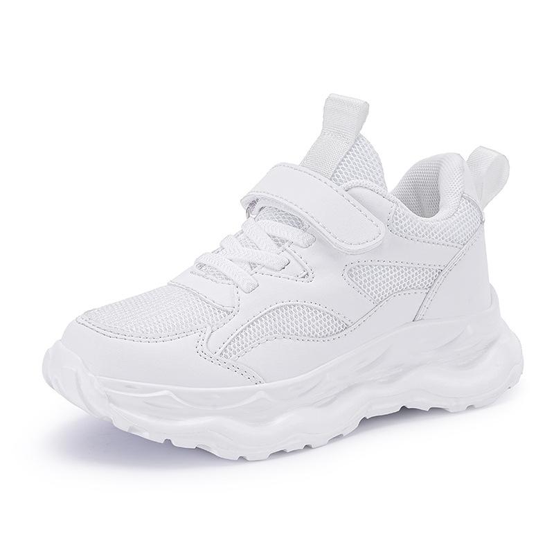 Sneakers mesh breathable children's school classic little white shoes non-slip soft-soled shoes