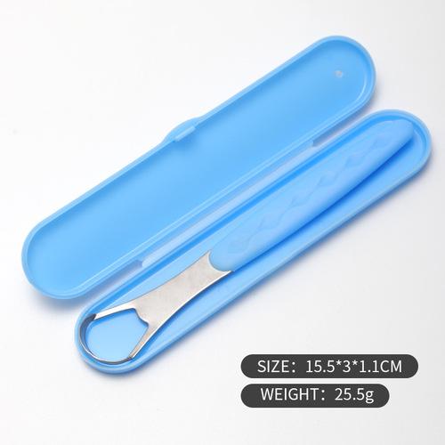Stainless Steel Tongue Scraper For Bad Breath Removal Portable Oral Cleaning Tool For Fresh Breath And Hygiene