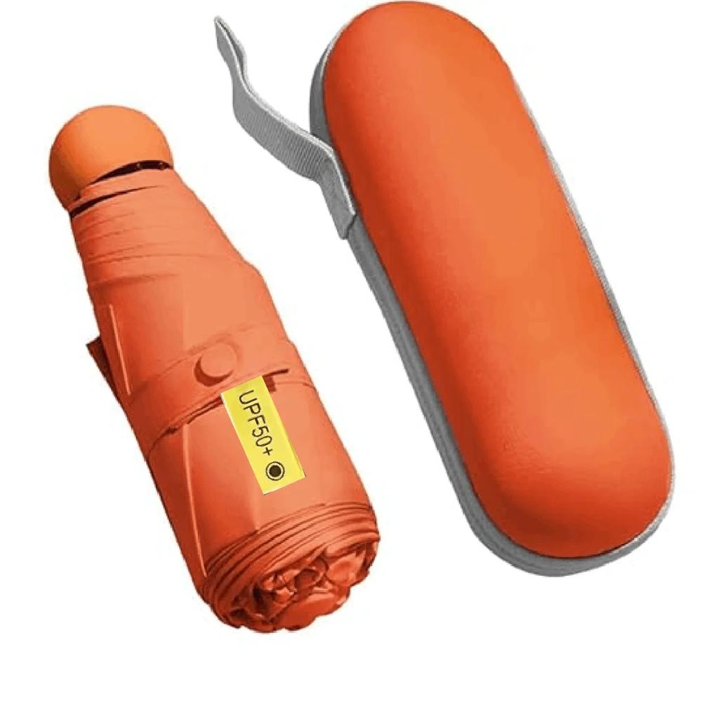 Ultralight And Compact Portable Capsule Umbrella Uv Protection Umbrella Mini Five-Fold Umbrella