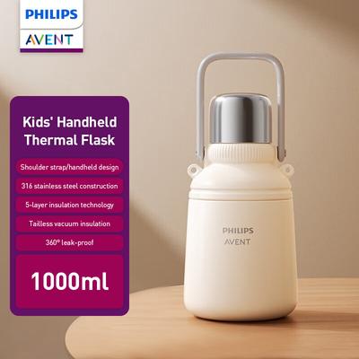 Dětská ruční termoska Philips Popruh přes rameno/ruční design Nerezová ocel 304 1000 ml