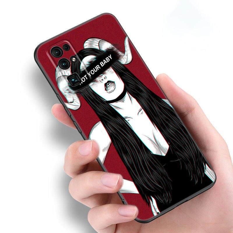 Aesthetic Devil Woman Phone Case For Huawei Honor 60 50 SE 30S Mate 30 20 10 Lite 40 Nova 9 8 Pro Y60 8i 7i 7SE 5T Premium Cover