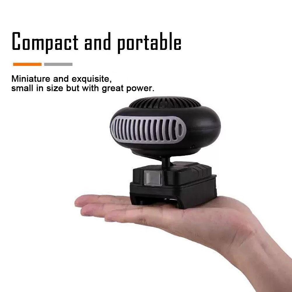 Portable Small Space Heater Battery Powered Desktop Heating Fan Adjustable Household Heater Fan For Cold Weather