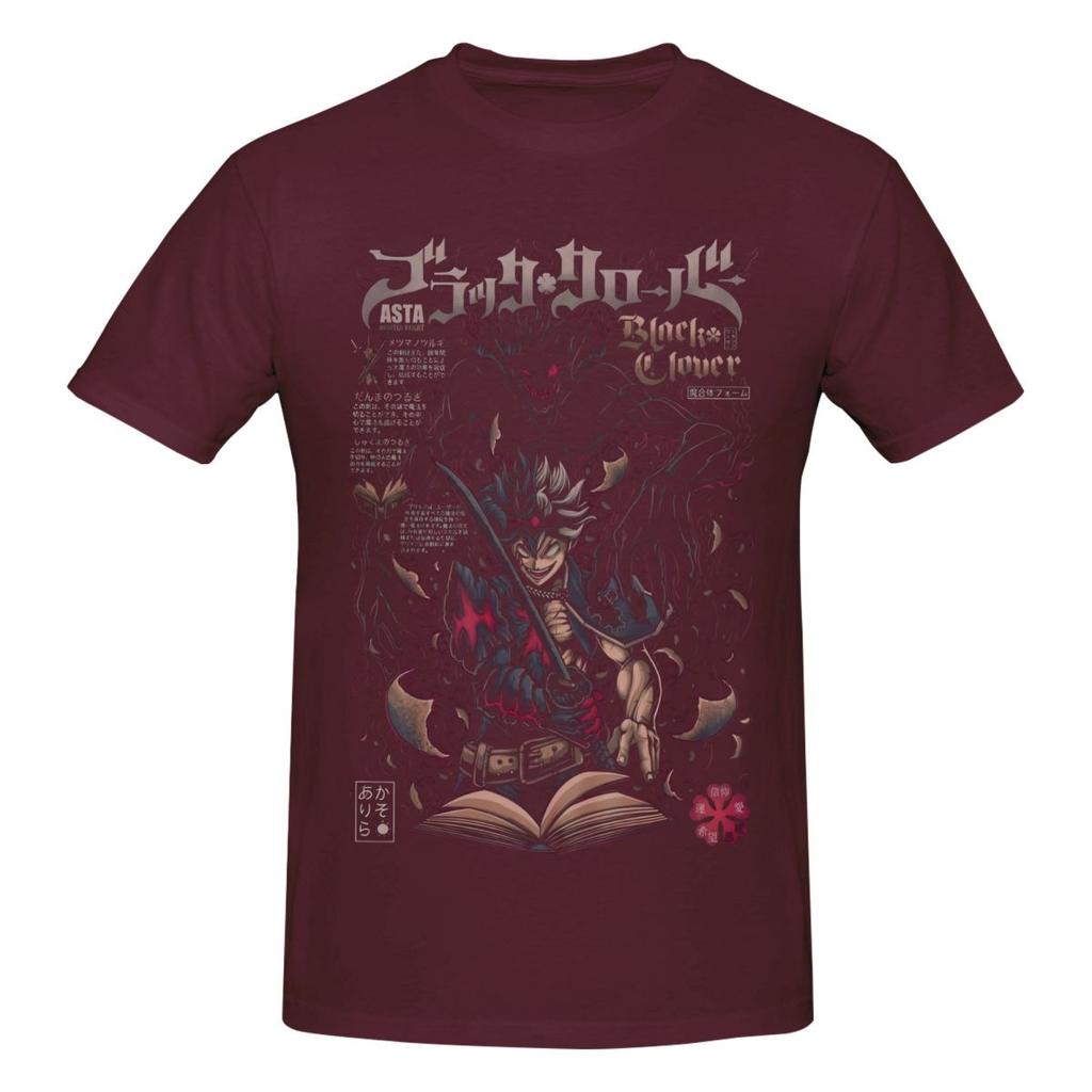 Unisex Black Clover Asta Anime T Shirt Streetwear Plus Size Cotton Crewneck Sleeve Unisex T Shirt