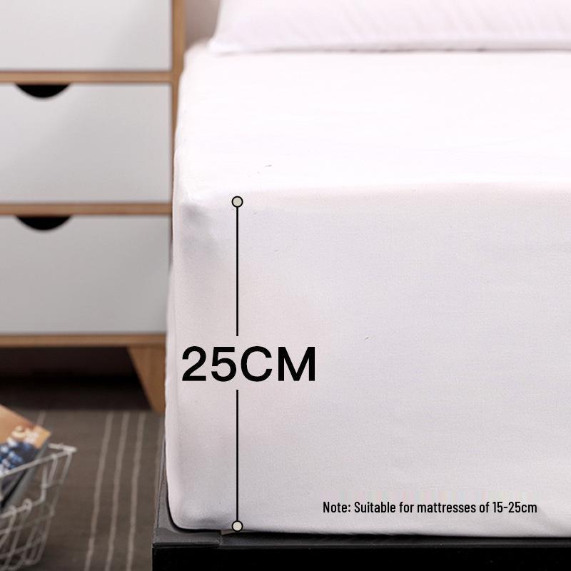 Solid Color Brushed Fitted Sheet Bedding Set - Colorfast, Pilling-Resistant, Three-Piece Mattress Cover