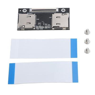 PCB Dual Micro Storage Card To CE ZIF SSD Adapter for Laptops Gaming Consoles Black