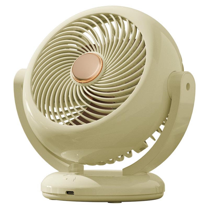 2026 Mini Rechargeable Head-Shaking Desk Fan - Portable, Long-Lasting USB Fan Aroma Head-Shaking Plug-in Fan зелёный