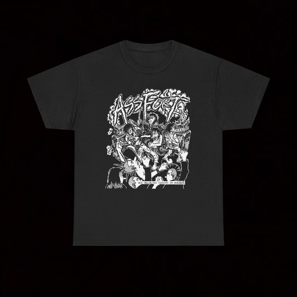 Assfort The Unlimited Variety Of Noises T-Shirt Crust Punk Hardcore Vintage Tetsu Arei Colored Rice Men D.S.B. Die You Bastard! The Swankys