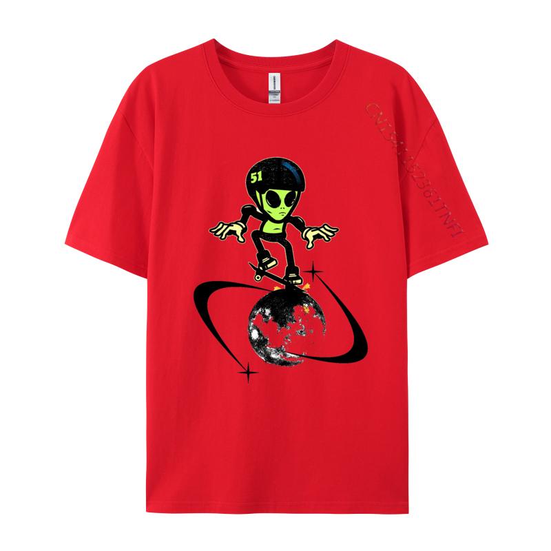 

Moon Rider Alien TShirt Cotton Skateboard T Shirt For Men New Unique Tops Shirts Cute Sports T Shirt Men S
