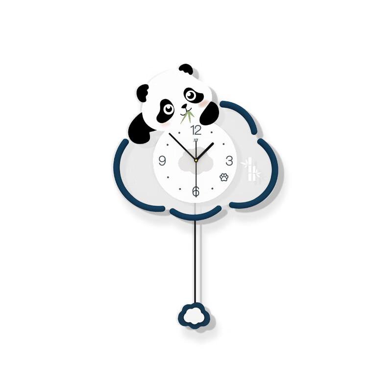 Modern Minimalist Punch-Free Panda Wall Clock
