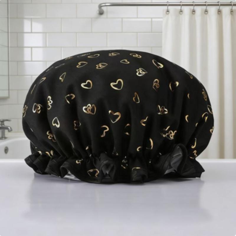 

1/4pcs Shower Caps Waterproof Donuts for Hair Bathing Cap for Women Swimming Shower Shower Suit Bonnet Douche hair wrap чорний