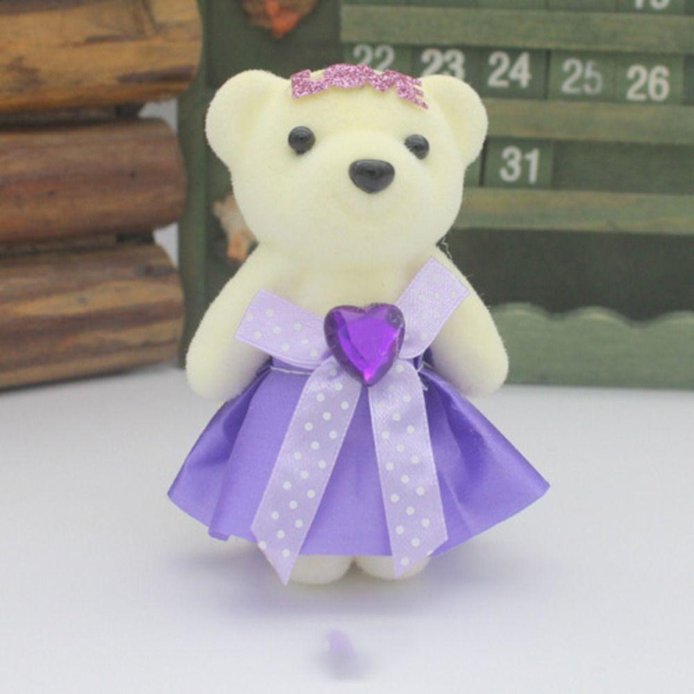 10pcs/set Plush Animal Bear Plush Foam Toys Foam Bear Cartoon Bouquet Doll Kids/Children Toys