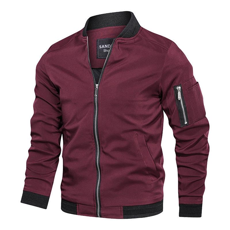European Autumn Men's Korean Style Casual Baseball Jacket - Trendy & Versatile for Middle-Aged and Young Men