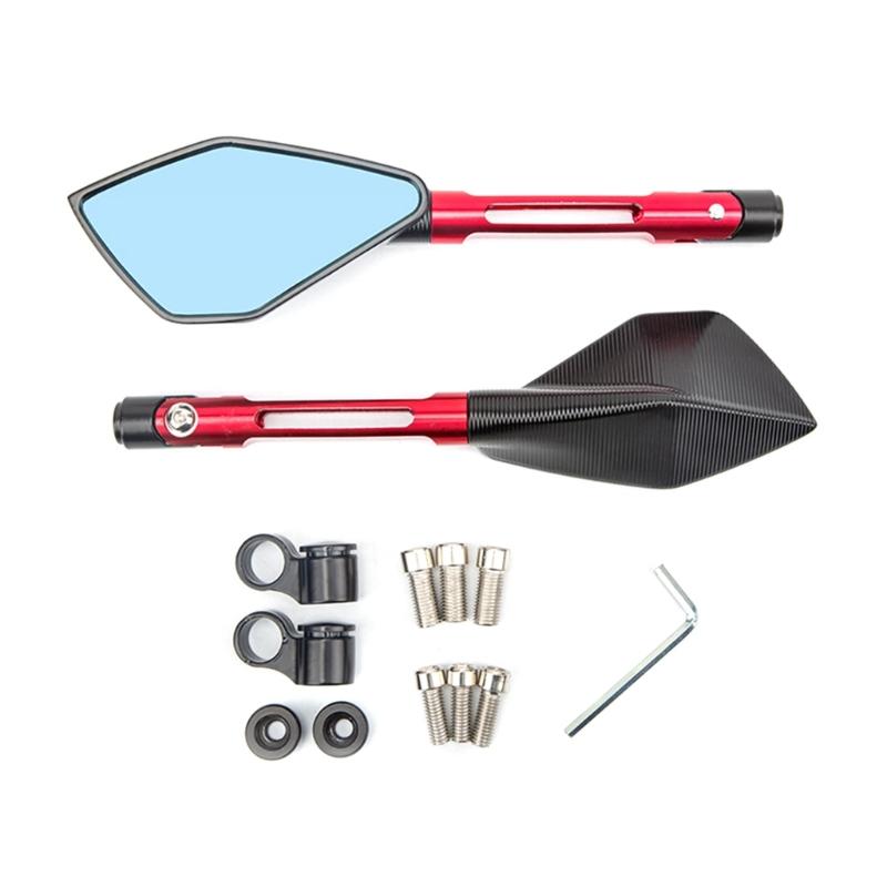 Akcesoria do kierownicy motocykla: Lusterka wsteczne, lusterka boczne, lusterka wsteczne na kierownicę, lusterko antyodblaskowe 8/10 mm