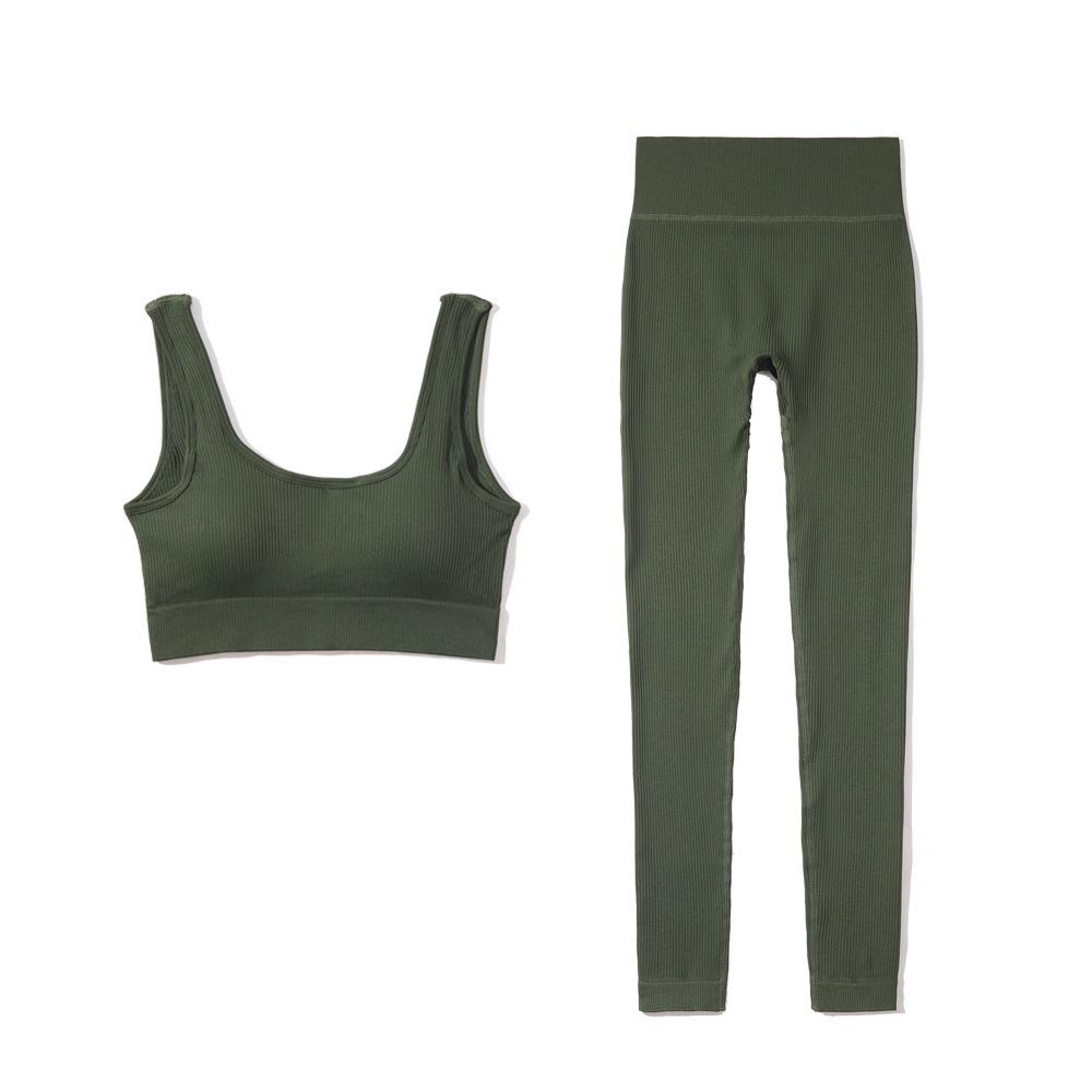 

Европейские и американские бесшовные шорты для йоги с высокой талией - Женские сексуальные вязаные леггинсы для спорта на открытом воздухе M