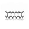 European Six-Tooth & Four-Tooth Hollow Fangs with Flat Teeth Hip Hop Grill Set
