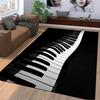 Modern Black and White Piano Keyboard Carpet for Home Decor Suitable for Use As an Anti-slip for Living Room Bedroom Sofas