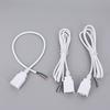 2pin 4Pin 5V USB 2.0 Power Supply Cable Female Male Jack Charging Extension Connector Wire white 0.3m 1m