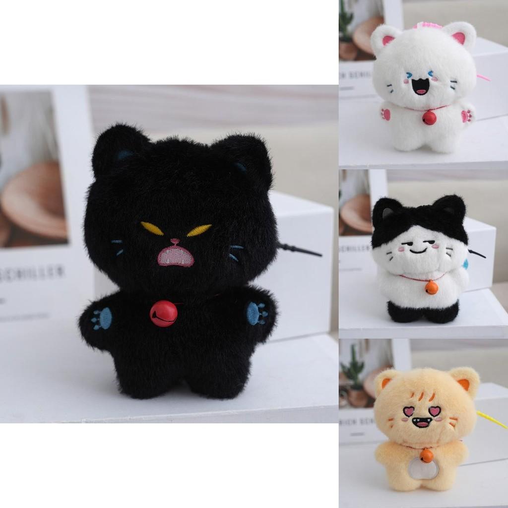 Adorable Black Cat Plush Toy With Quirky Expressions Perfect For Children's Birthdays