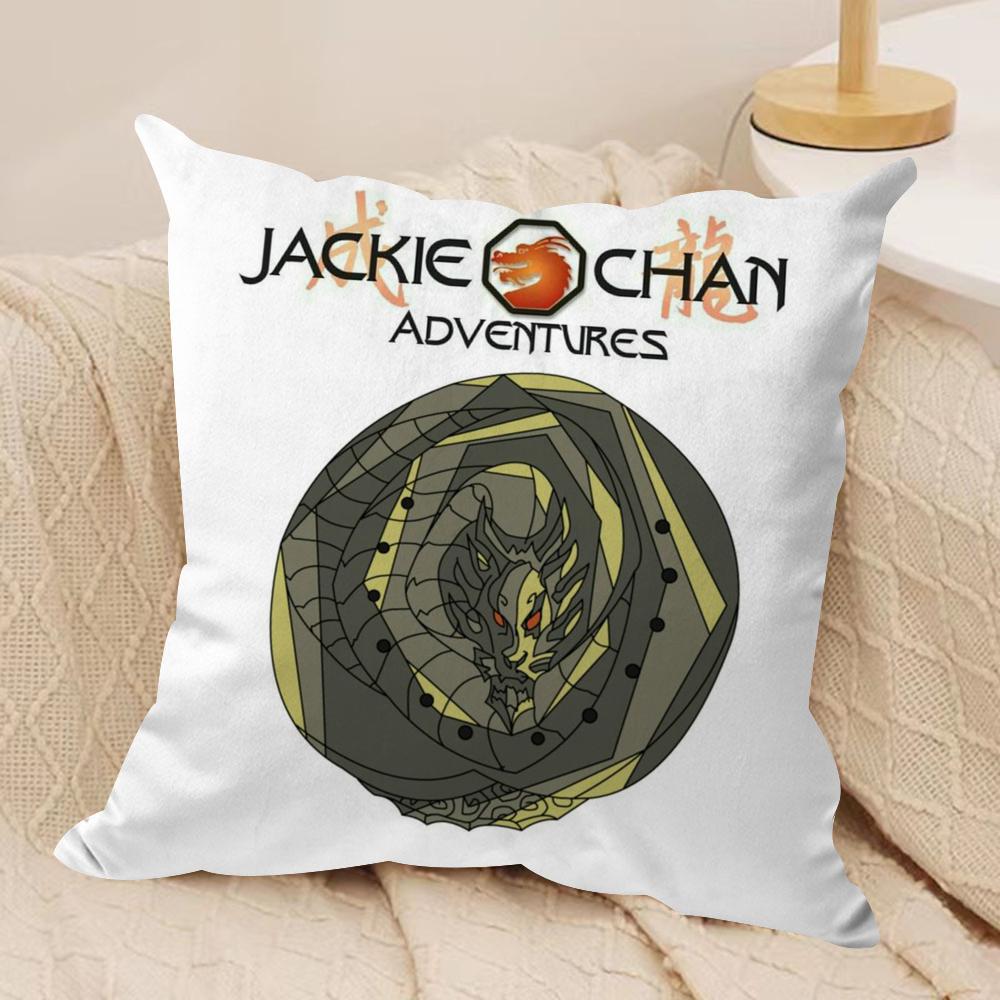 

JJackie Chan Adventures Cushion Cover Soft Plush Fabric DoubleSided Printed Sofa Cushion Cover for All Seasons Home Decor Gift 30x30cm