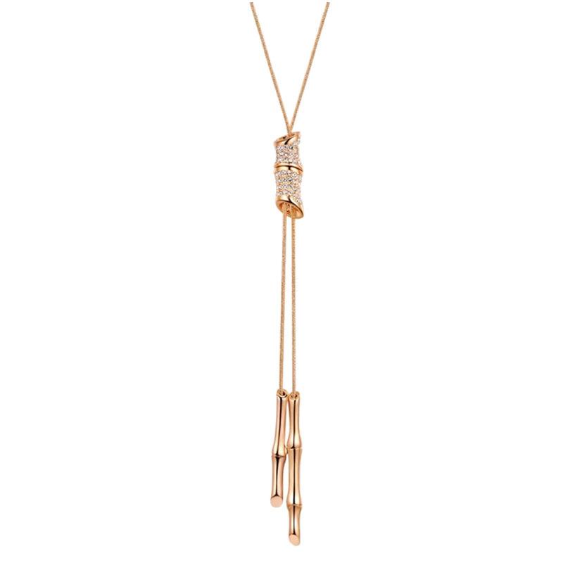 Declarație imitație de perle cristal pulover lung lanț colier panglică cerc colier femei vintage pandantiv guler bijuterii