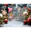 Colorful Seoul Ornament - Skyline Acrylic Ornament - Seoul Decor - City Xmas Tree - Travel Keepsake