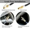 Inflation Monitoring Manometer Aluminum Alloy Air Line Clip-on Tyre Pump Tire Pressure Inflator Gauge Universal LCD Digital