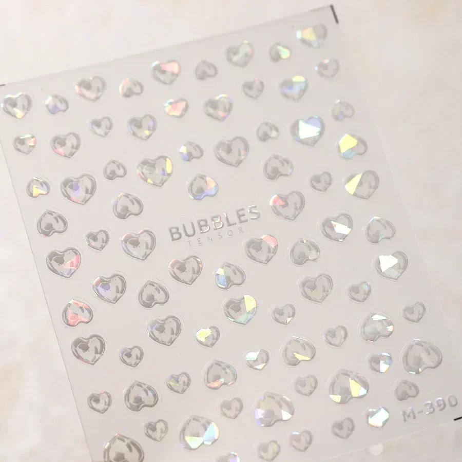 Red Brocaded Carp Koi Cyprinidae Auspicious Fish Spring Flower 5D Nail Art Stickers Fresh Vibrant Relief Adhesive Manicure Decal