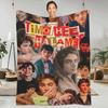 Timothée Chalamet Retro Flanell Überwurf Weiche Warme Decke für Stuhl Bett Sofa Flugzeug Reisen und Tagesdecke