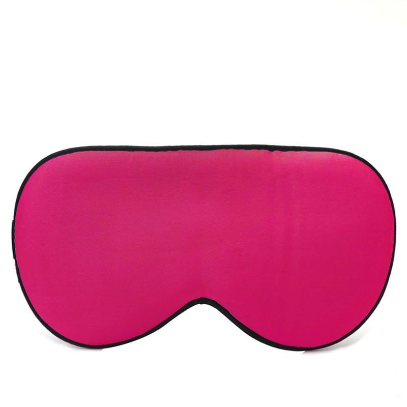 Solid Adult Color Double Sided Silk Eye Mask Sleeping Nighttime Supplies Rest