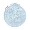 Round Branch Resin Mold Silicone Casting Mold with Leaf Cutout Details, Easy Release Design for DIY Hanging Ornament and Handmade Craft Use