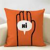 Aesthetic Art JJeanJullien Cushion Cover Natural Linen Organic Fabric DoubleSided Printing Room Sofa Decor Pillow Case