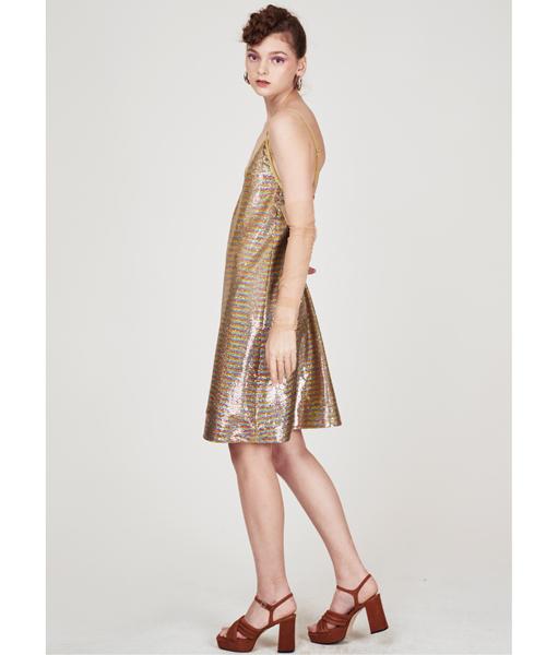 GREEDILOUS Sequin Strap Dress