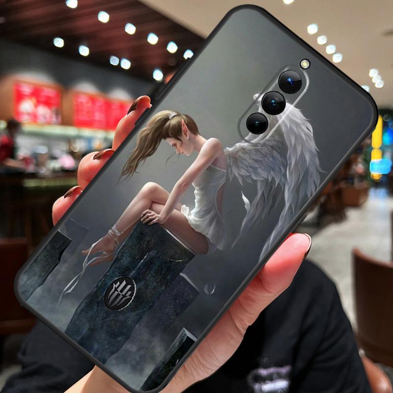 Fantasy Angel Girl Wings Phone Case For Nubia Red Magic 8 Pro 8S Pro Plus 5G 5S 6S 6R 7S 6 7 9 Pro Plus Back Cover