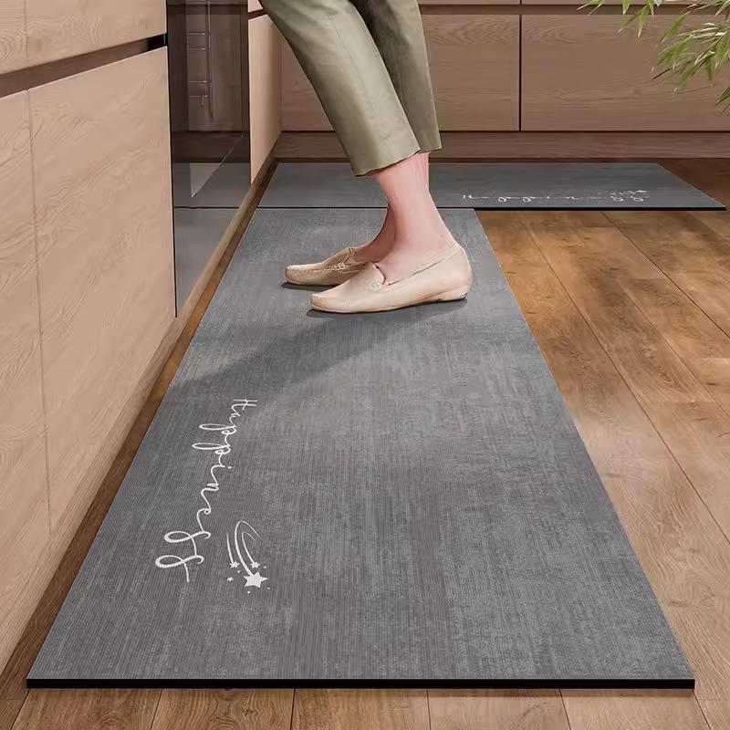 Modern Minimalist Geometric Kitchen Mat Non-Slip Wear-Resistant Runner Rug for Living Room Bedroom Hallway Floor Decor