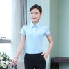 Korean Style Women's White Shirt: Spring/Autumn, Slim Fit, Long/Short Sleeve, Professional Workwear, Plus Size Options